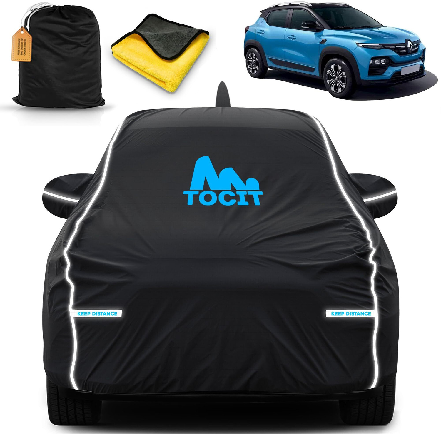 Image of TOCIT Car Cover For Renault Kiger (With Mirror Pockets)