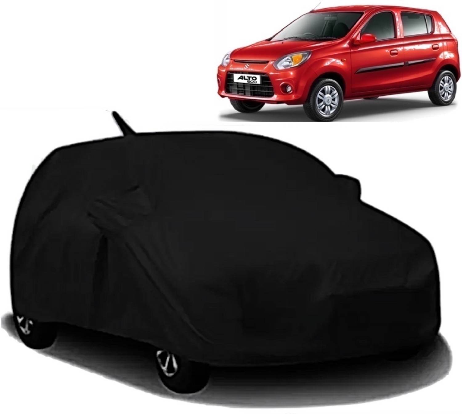 ALMICS Car Cover For Maruti Suzuki Alto 800 (With Mirror Pockets)