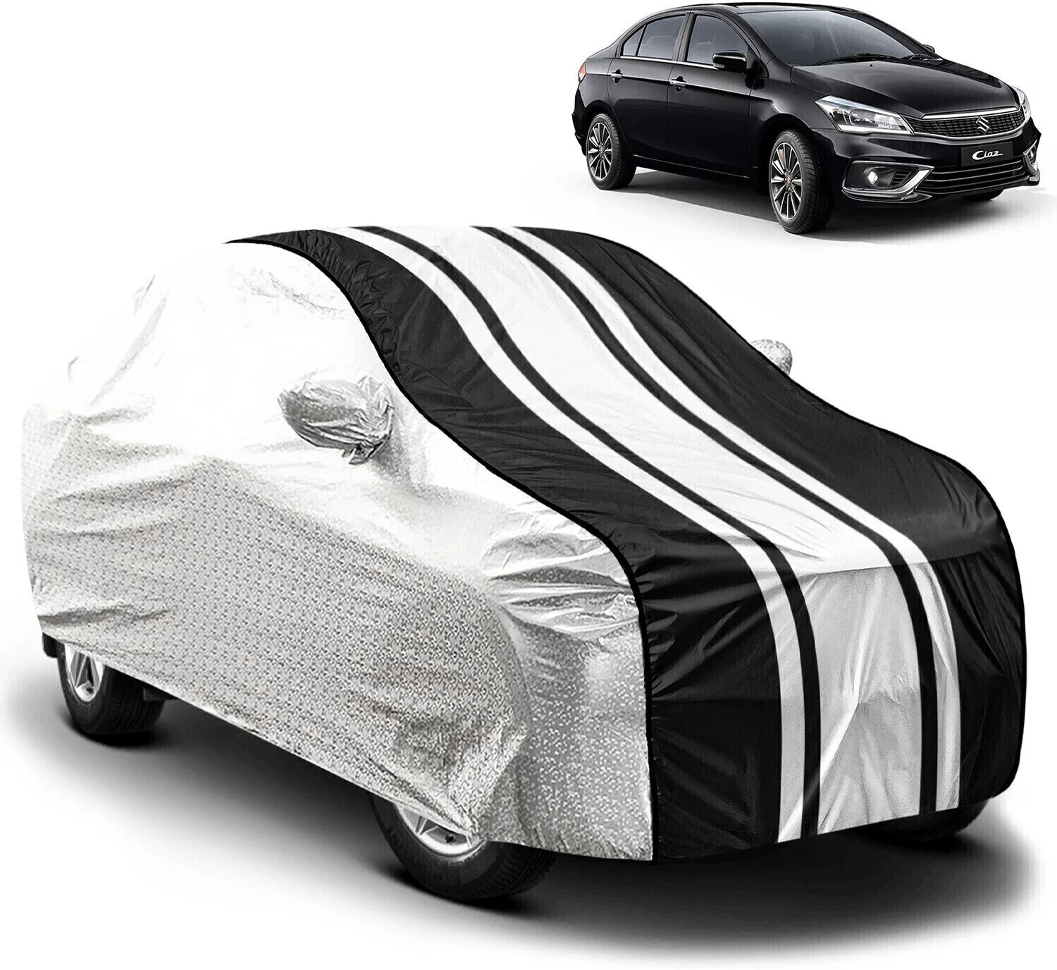 Image of CARZEX Car Cover For Maruti Suzuki Ciaz (With Mirror Pockets)
