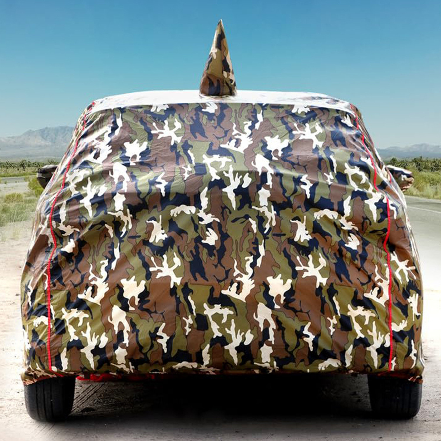 Image of TAXZONE Car Cover For Maruti Suzuki Ertiga, Ertiga LXI, Ertiga VXI, Ertiga VXI (With Mirror Pockets)