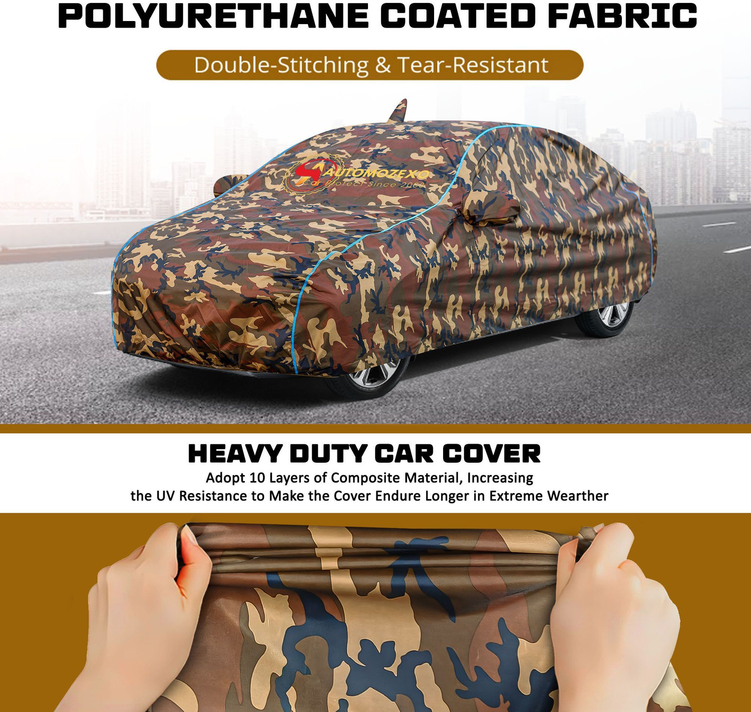 Image of AUTOMOZEXO Car Cover For Maruti Ertiga VXI (With Mirror Pockets)