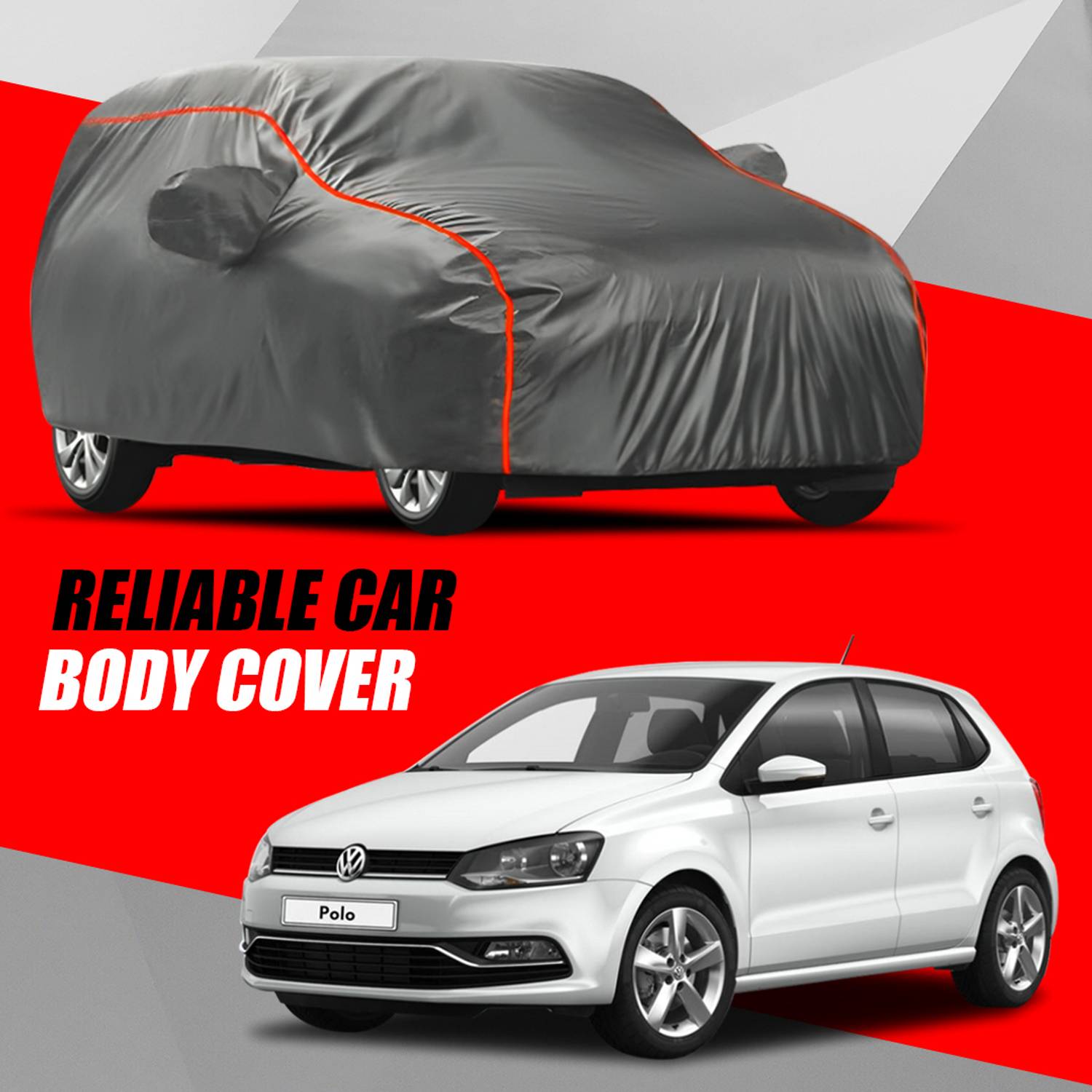 ANTIRO Car Cover For Volkswagen Polo (With Mirror Pockets)