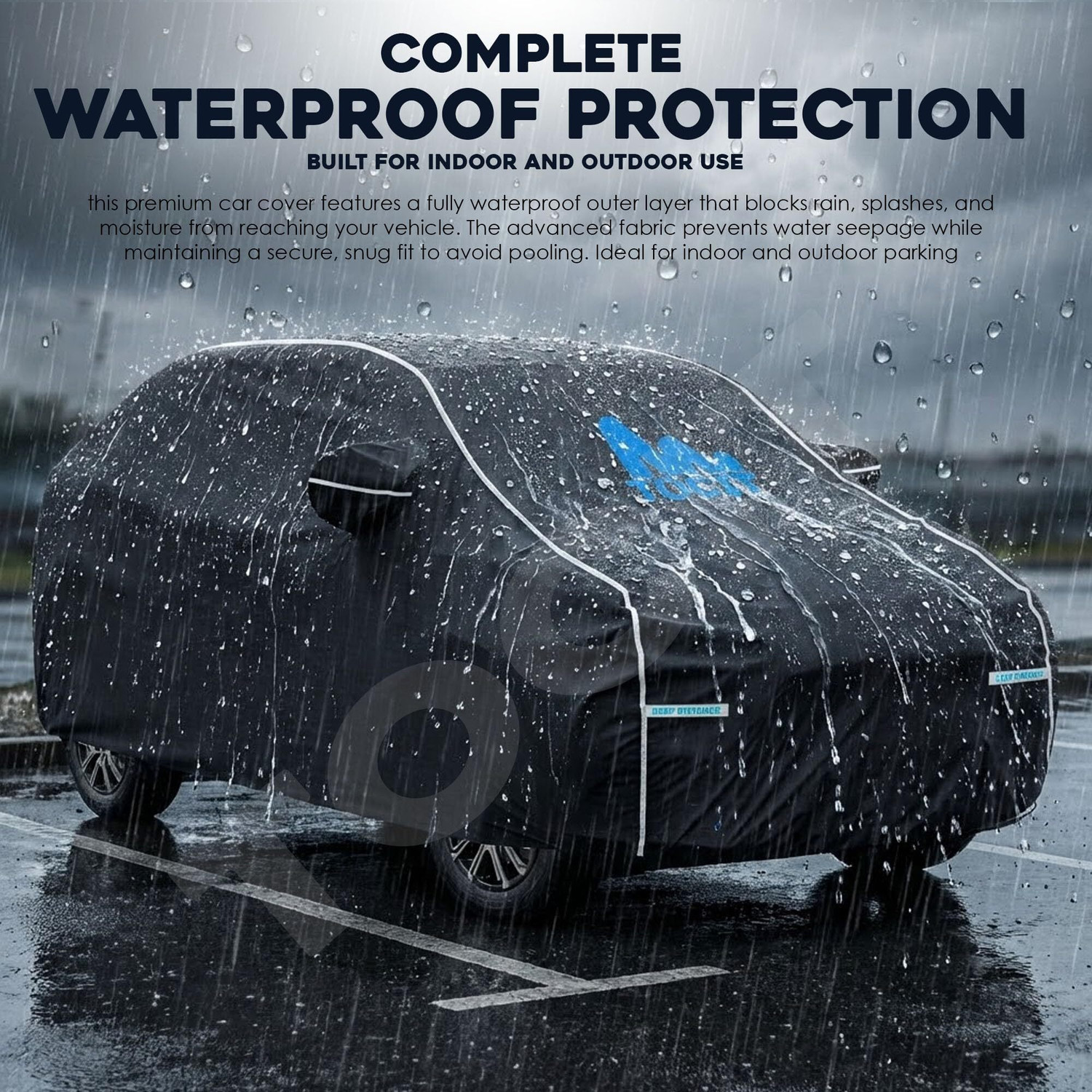 Image of TOCIT Car Cover For Tata Punch EV (With Mirror Pockets)