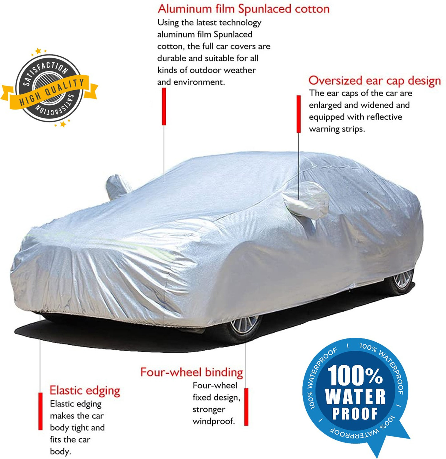 Image of STARIE Car Cover For Toyota Corolla Altis (With Mirror Pockets)