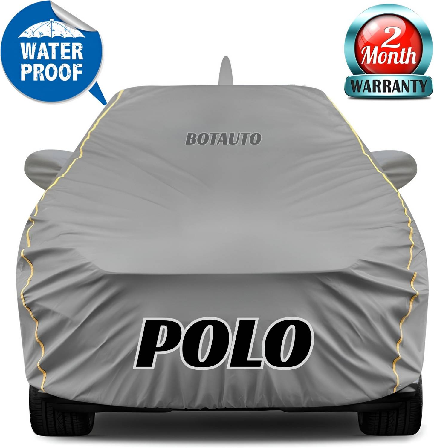 BOTAUTO Car Cover For Volkswagen Polo (With Mirror Pockets)