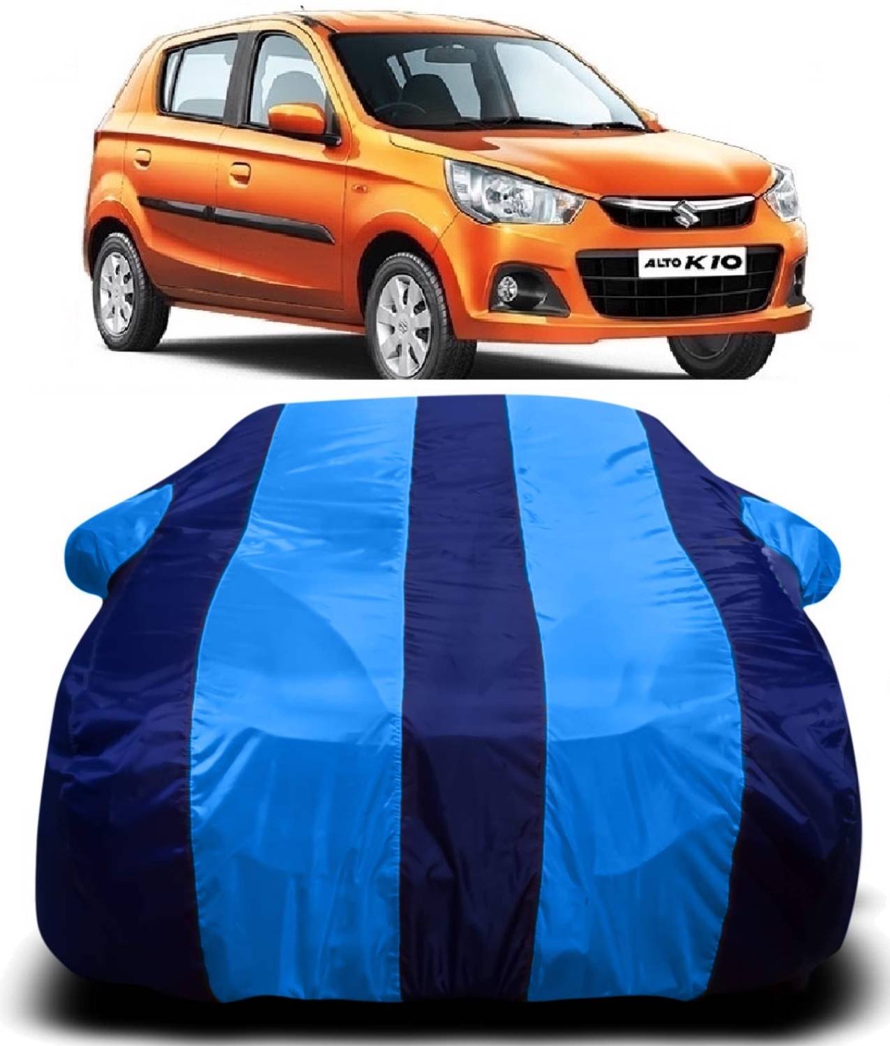 AXLOZ Car Cover For Maruti Suzuki Alto K10 (With Mirror Pockets)