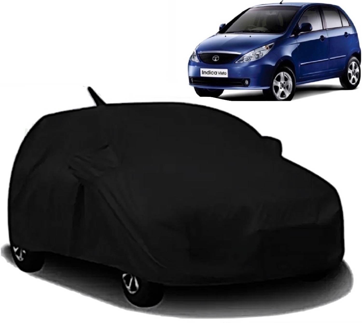 ALMICS Car Cover For Tata Indica Vista (With Mirror Pockets)