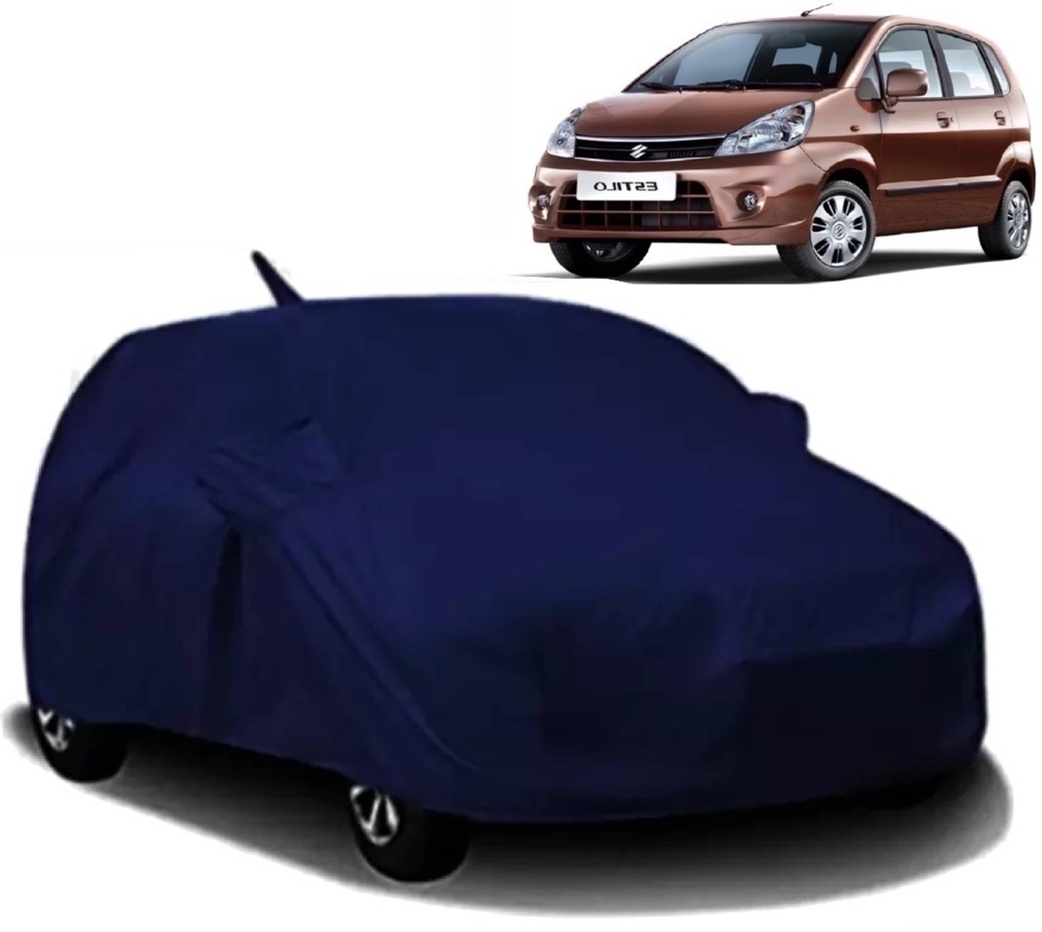 ANOXE Car Cover For Maruti Suzuki Zen Estilo (With Mirror Pockets)