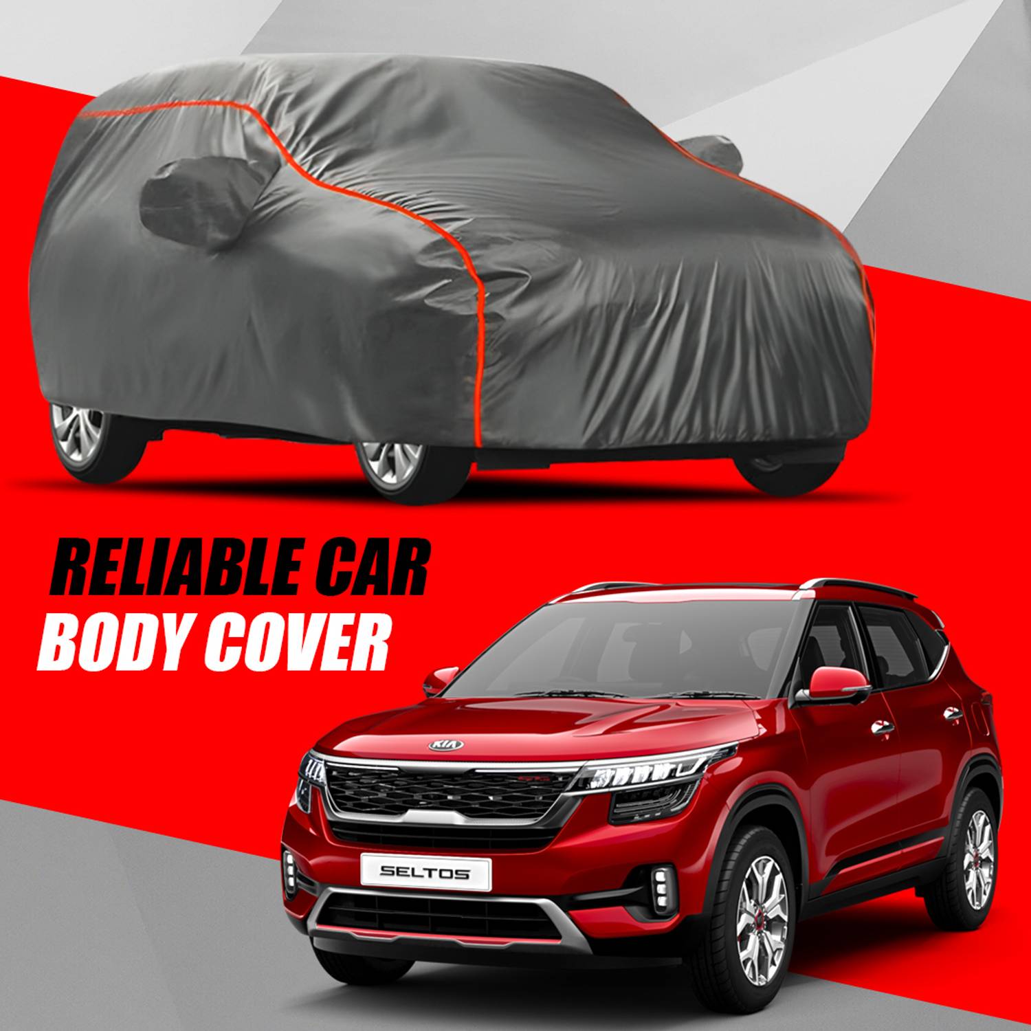 ANTIRO Car Cover For Kia SELTOS (With Mirror Pockets)