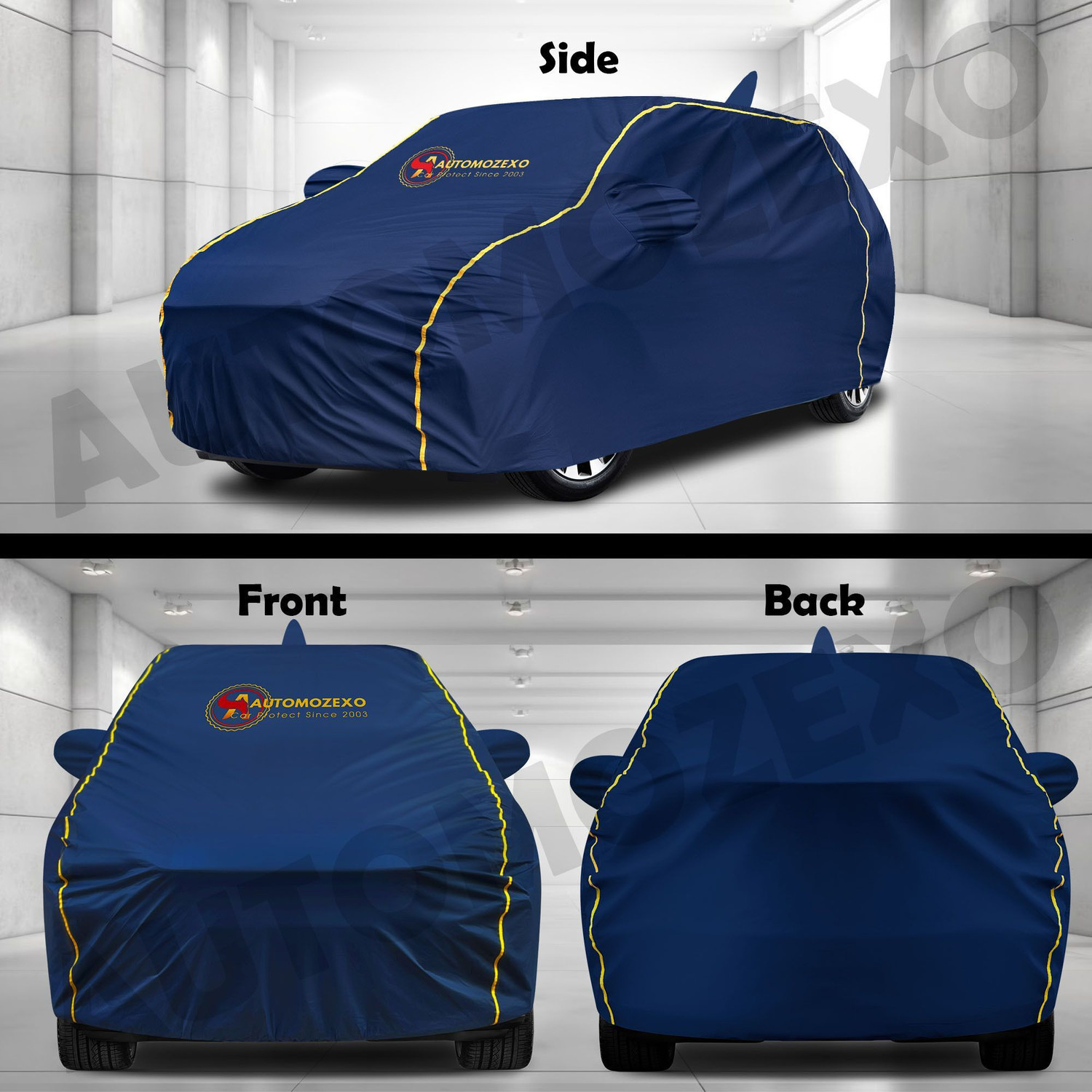 Image of AUTOMOZEXO Car Cover For Hyundai Xcent, Xcent 1.1 CRDi S, Xcent 1.1 CRDi SX, Xcent 1.2 CRDi E Diesel, Xcent Facelift (With Mirror Pockets)