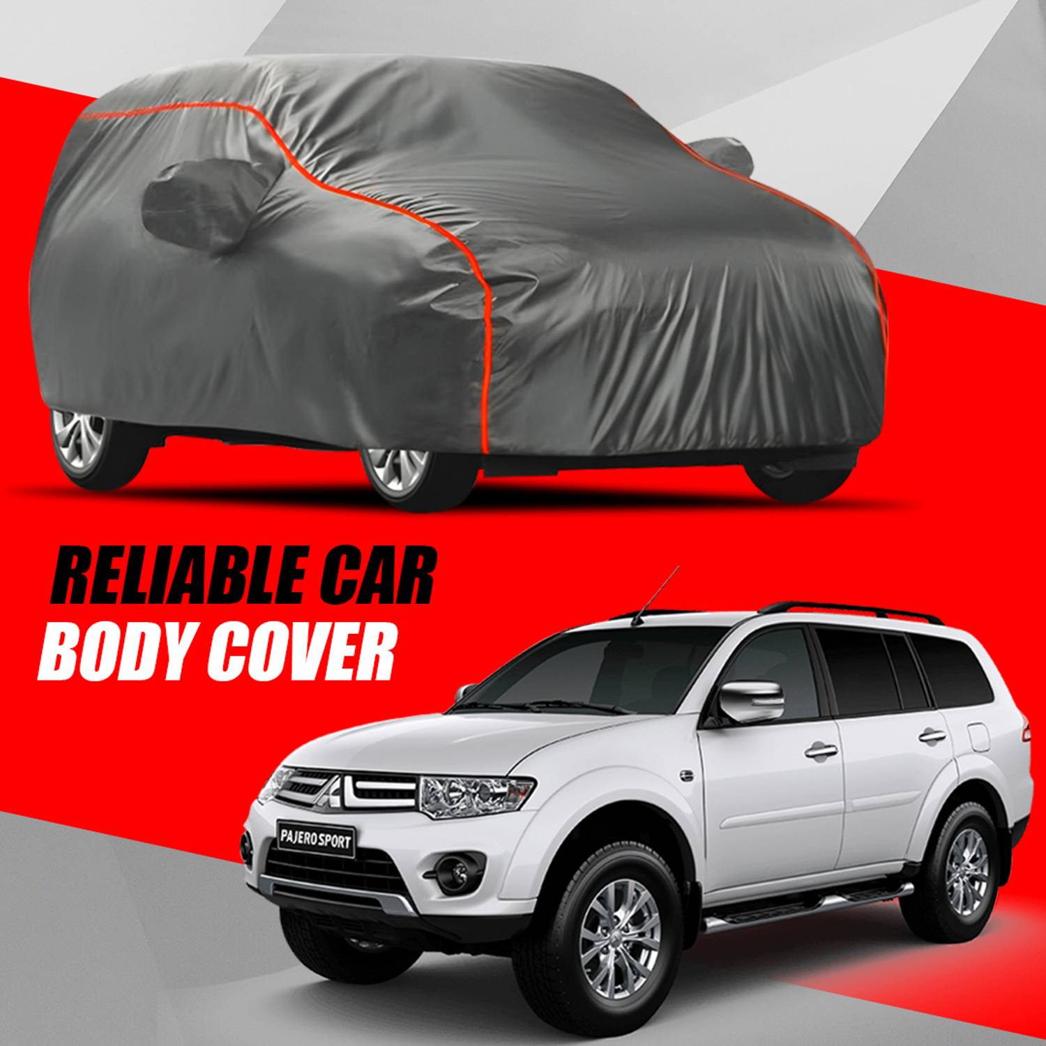 ANOXE Car Cover For Mitsubishi Pajero Sport (With Mirror Pockets)