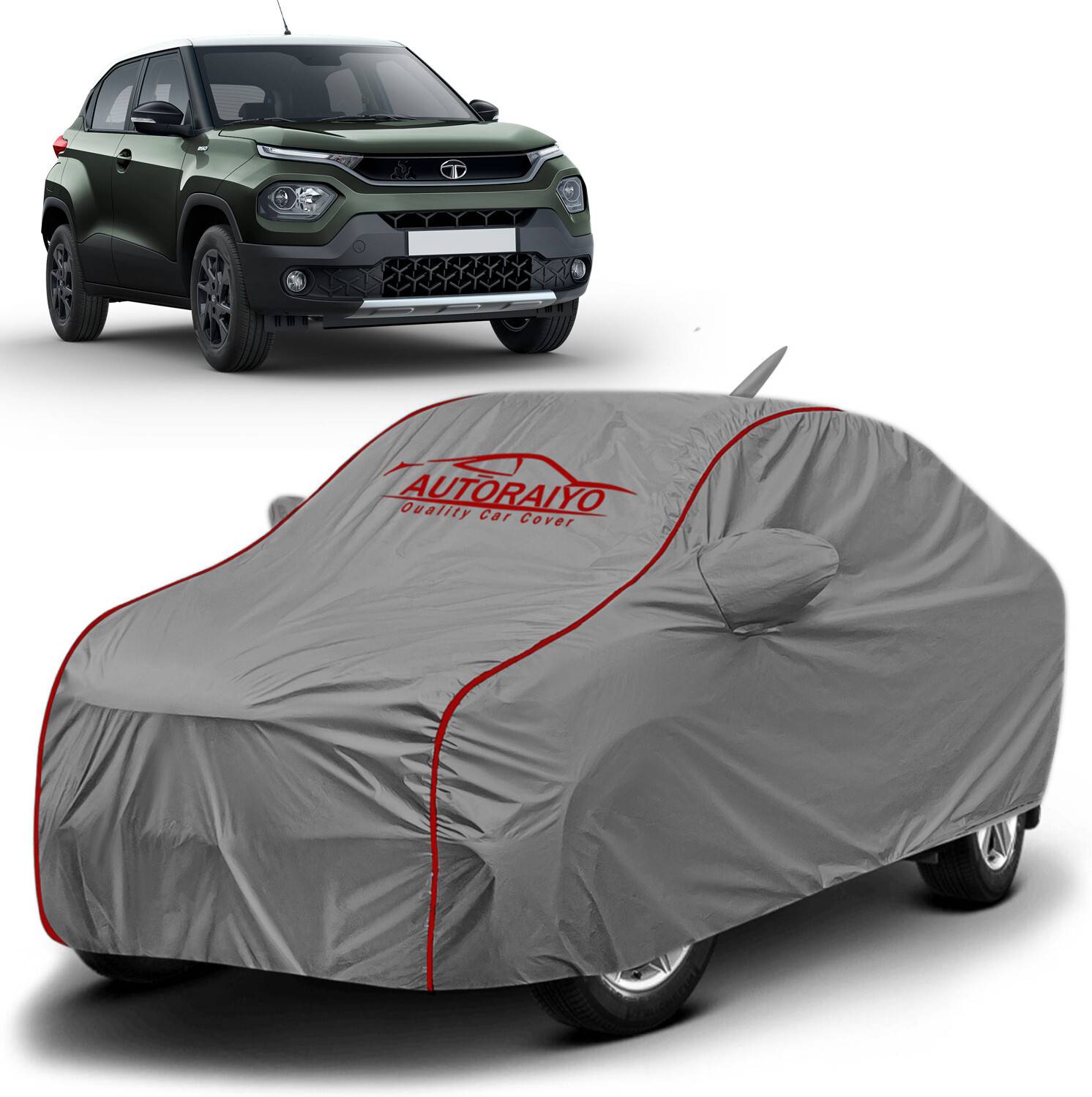 AUTORAIYO Car Cover For Tata, Tata Punch, Punch EV (With Mirror Pockets)