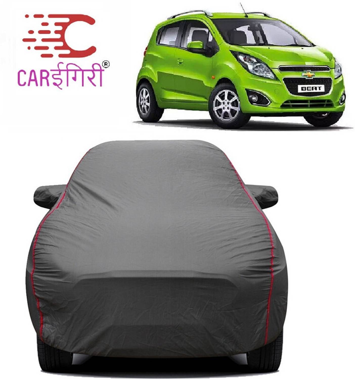 Carigiri Car Cover For Chevrolet Beat (With Mirror Pockets)