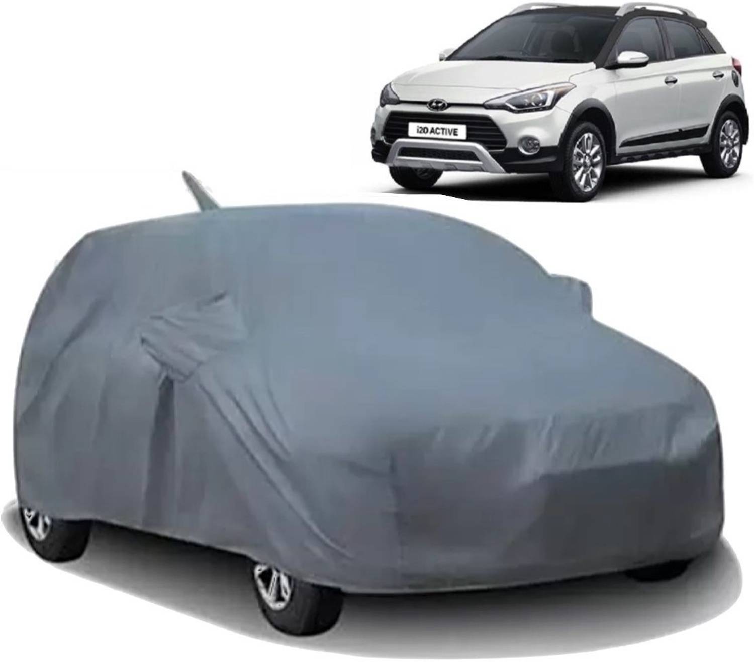 ALMICS Car Cover For Hyundai i20 Active (With Mirror Pockets)