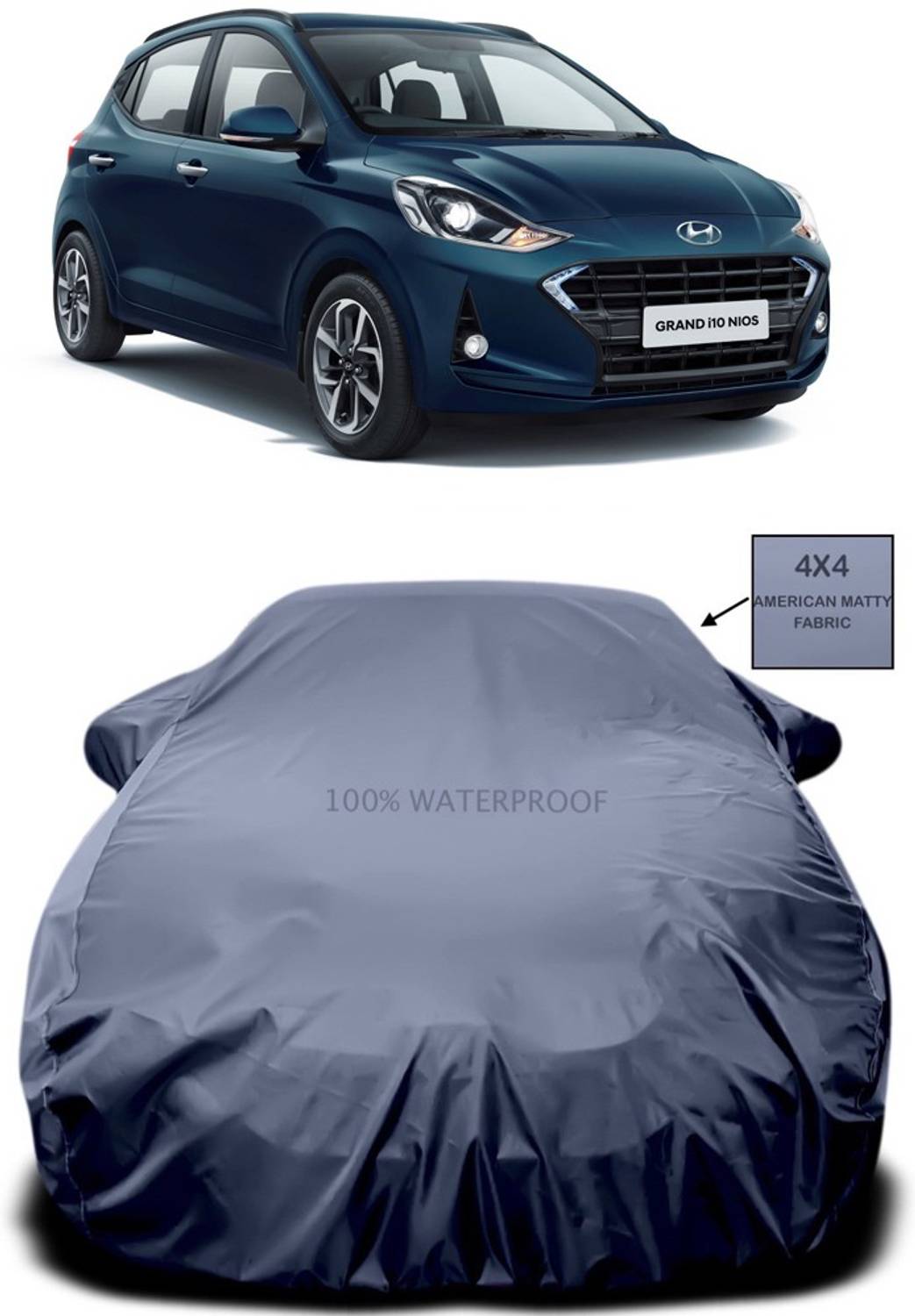 Ascension Car Cover For Hyundai Grand i10 Nios (With Mirror Pockets)