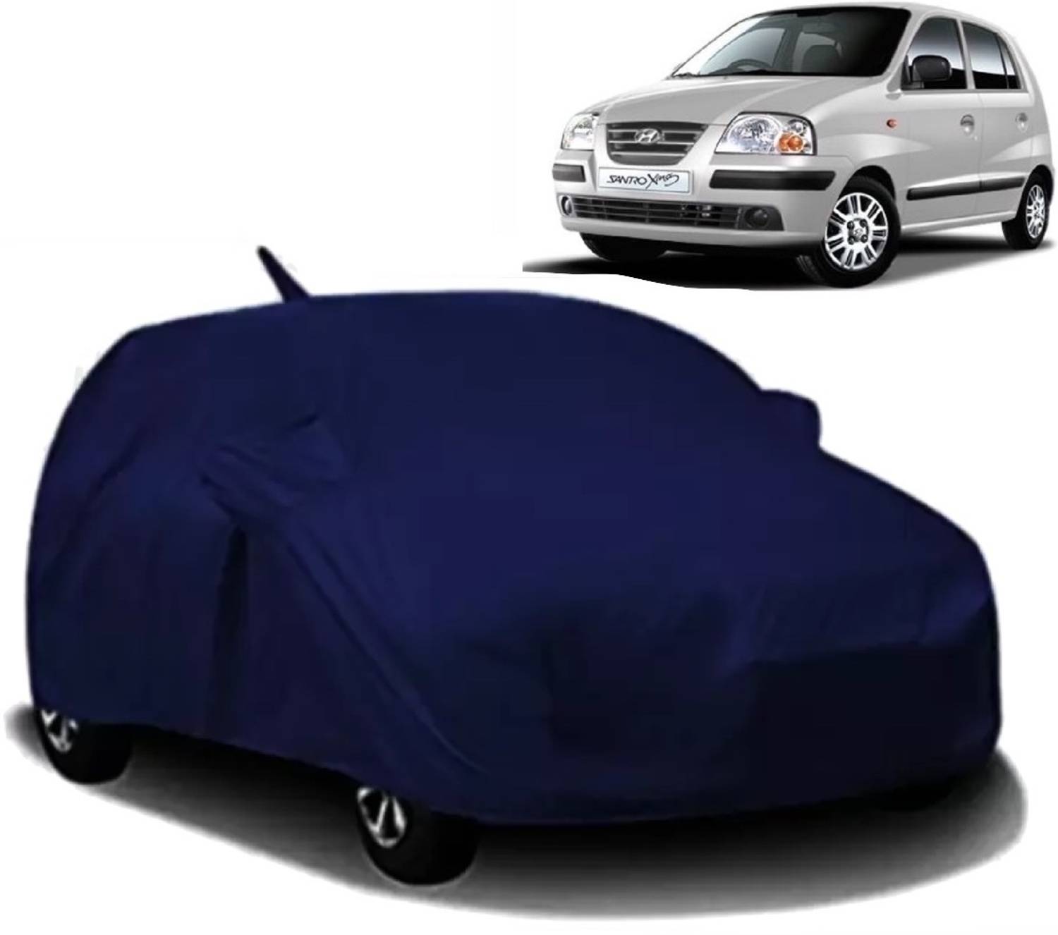 ALMICS Car Cover For Hyundai Santro Xing (With Mirror Pockets)