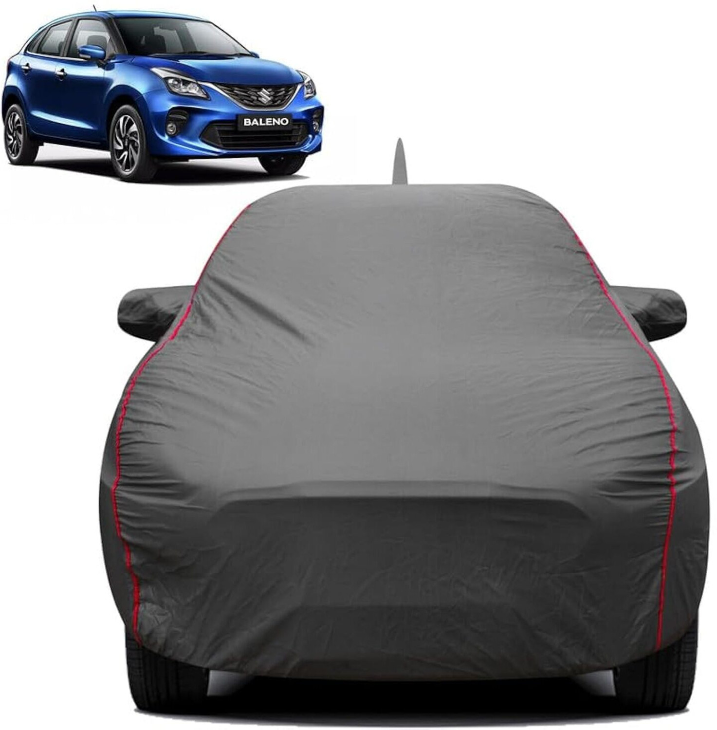 Image of FABTEC Car Cover For Maruti, Maruti Suzuki Baleno (With Mirror Pockets)