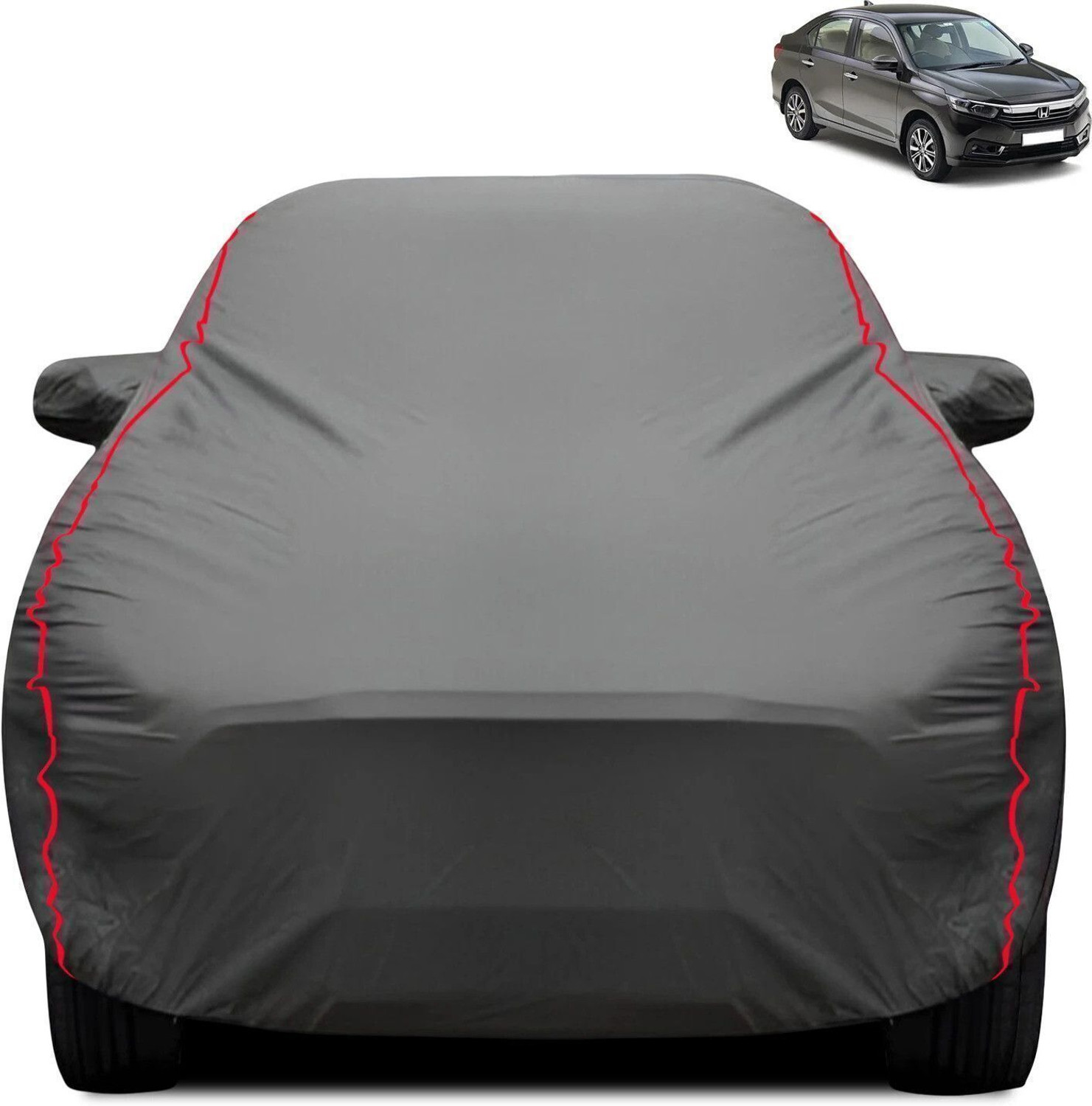 Image of CARZEX Car Cover For Honda Amaze (With Mirror Pockets)