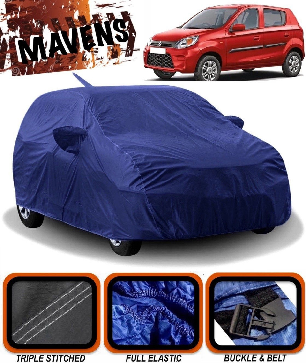 Image of CoverXpert Car Cover For Maruti Suzuki Alto (With Mirror Pockets)