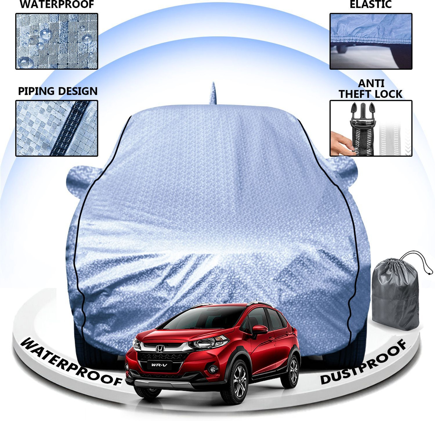 Image of CARZEX Car Cover For Honda WRV (With Mirror Pockets)