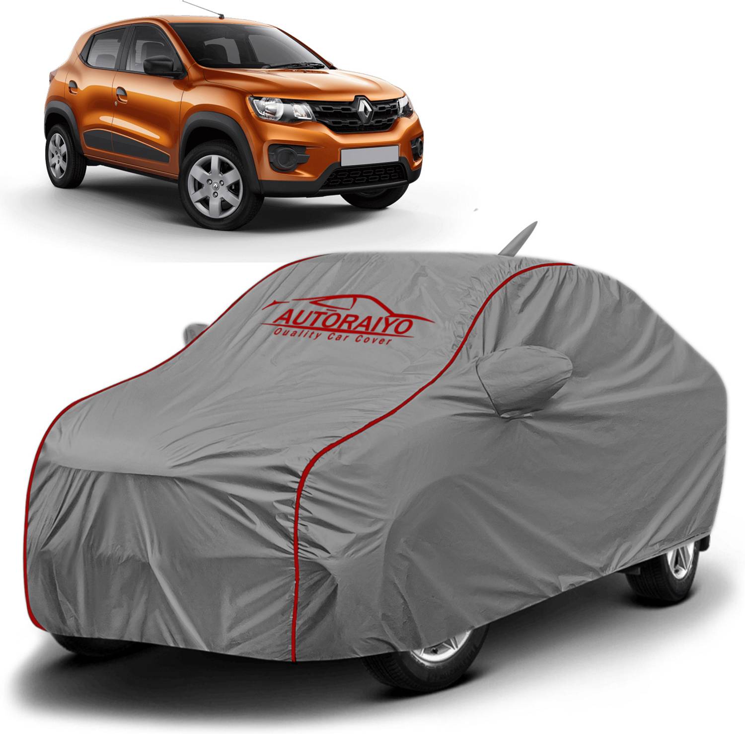 AUTORAIYO Car Cover For Renault Kwid (With Mirror Pockets)