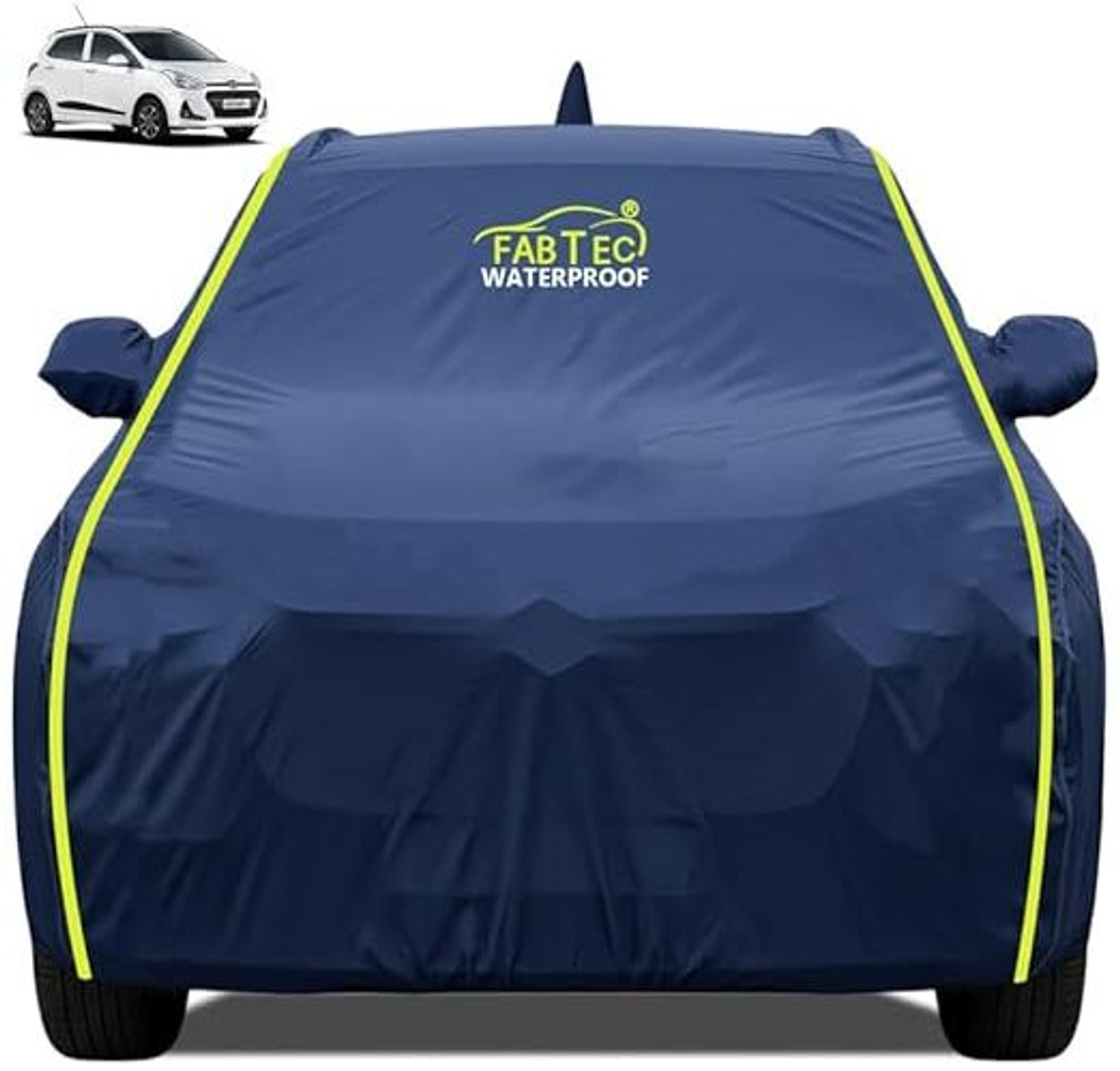 Image of FABTEC Car Cover For Hyundai Grand i10 (With Mirror Pockets)