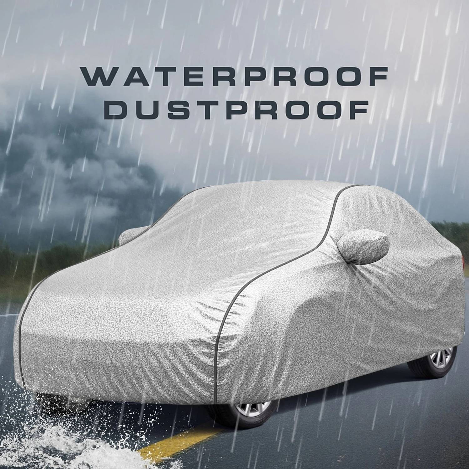 AutoTen Car Cover For Maruti Alto 800 (With Mirror Pockets)