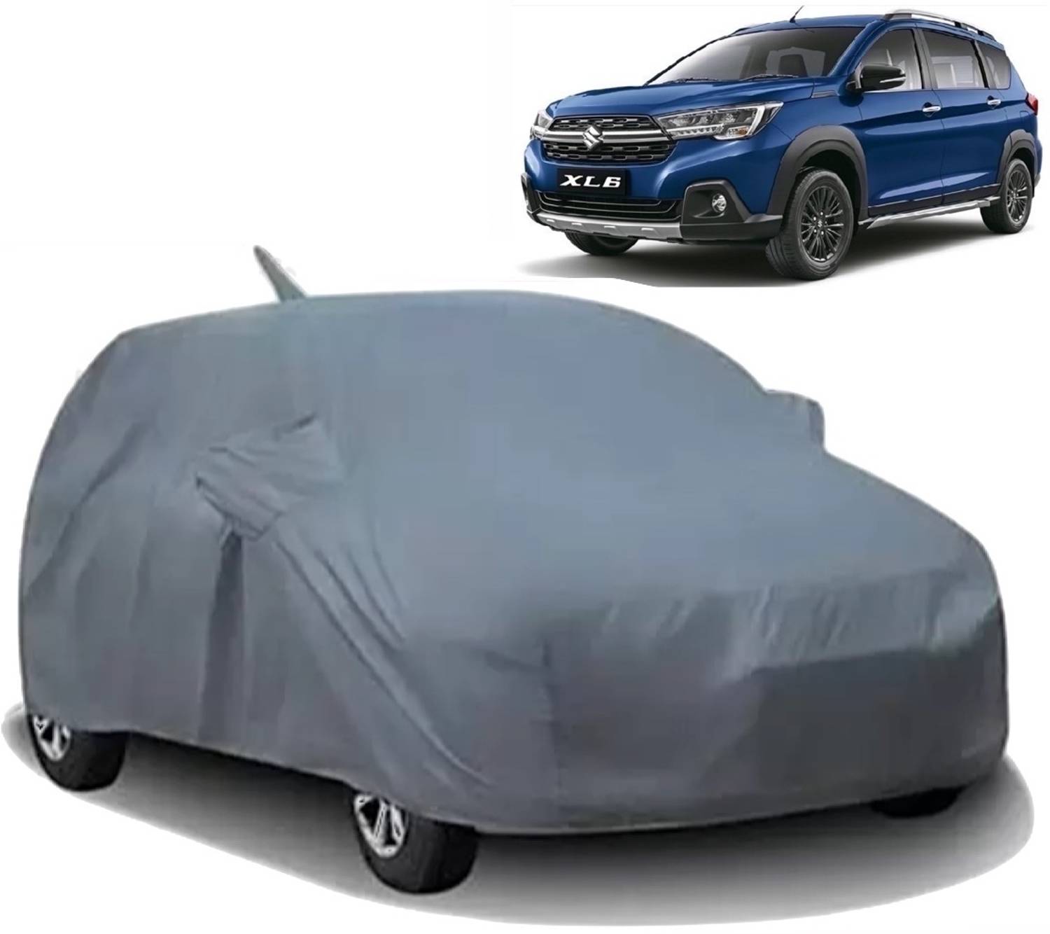 ANTIRO Car Cover For Maruti Suzuki XL6 (With Mirror Pockets)