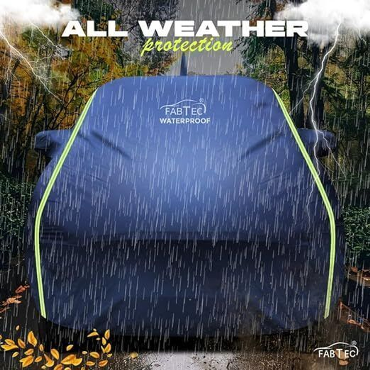 Image of FABTEC Car Cover For Hyundai Grand i10 (With Mirror Pockets)