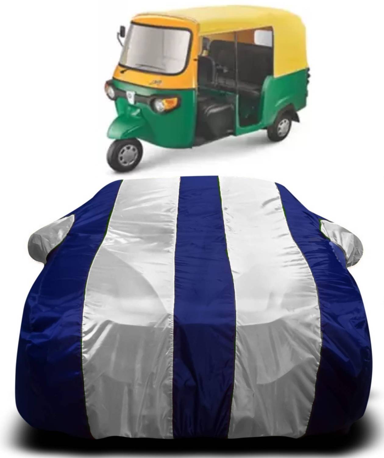 AXLOZ Car Cover For Universal For Autorickshaw Universal For Autorickshaw (With Mirror Pockets)