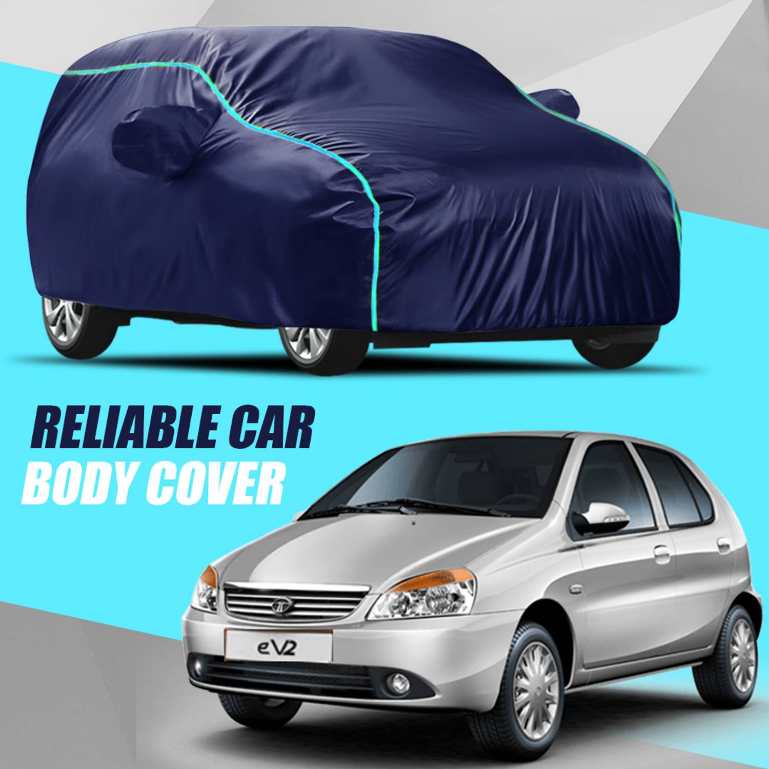 ANOXE Car Cover For Tata Indica V2 (With Mirror Pockets)