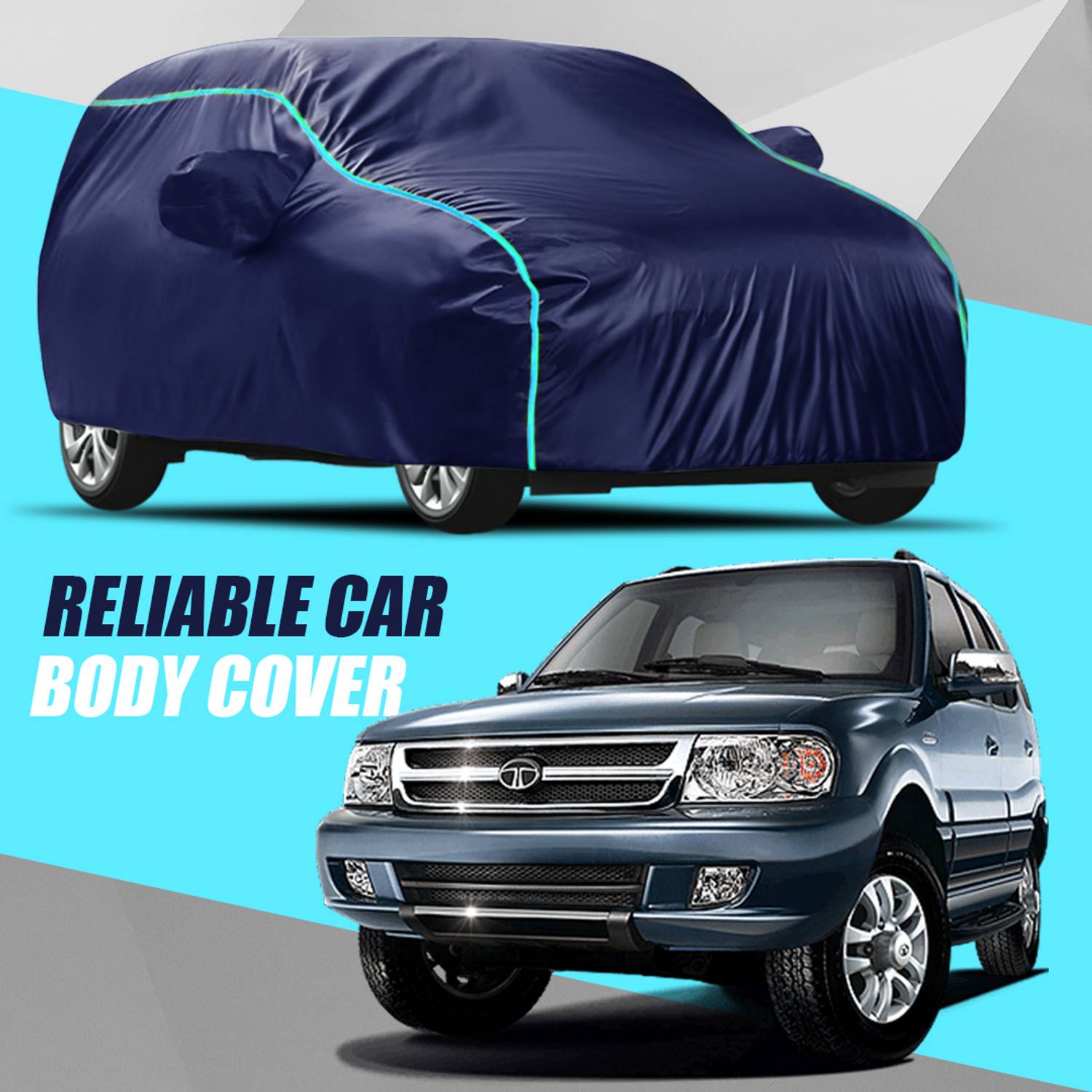 ALTRADECOT Car Cover For Tata Safari Dicor (With Mirror Pockets)