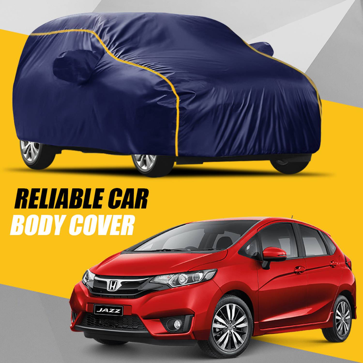 ANOXE Car Cover For Honda Jazz (With Mirror Pockets)
