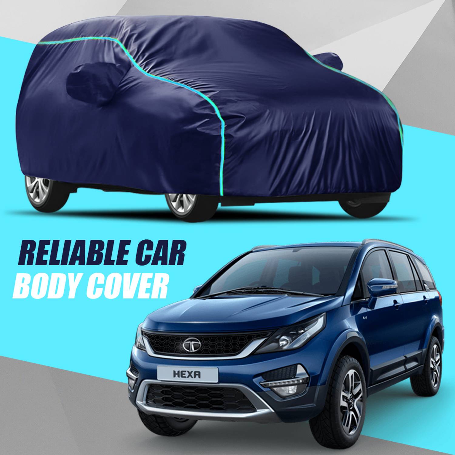 ALMICS Car Cover For Tata Hexa (With Mirror Pockets)