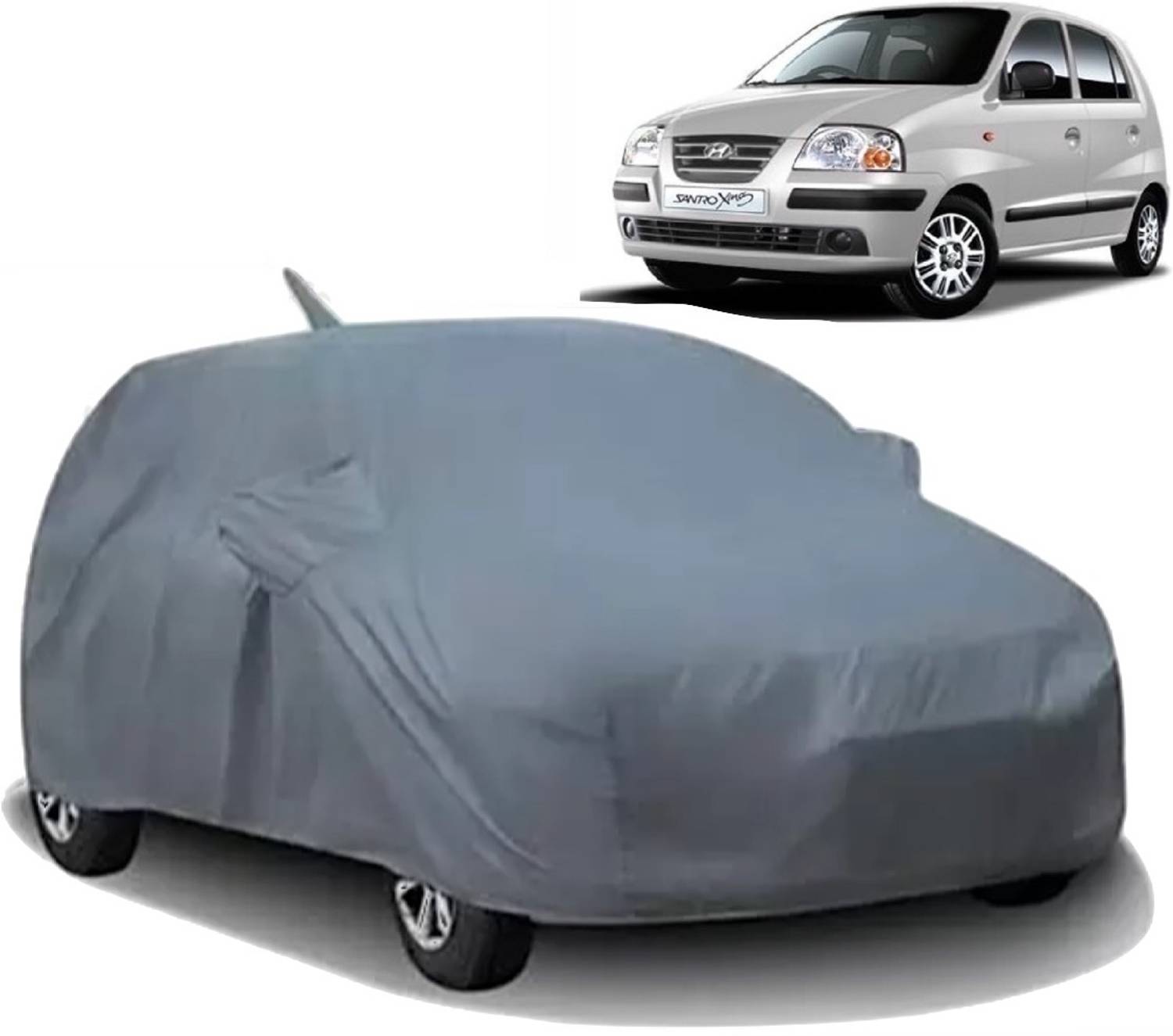 ALTRADECOT Car Cover For Hyundai Santro Xing (With Mirror Pockets)