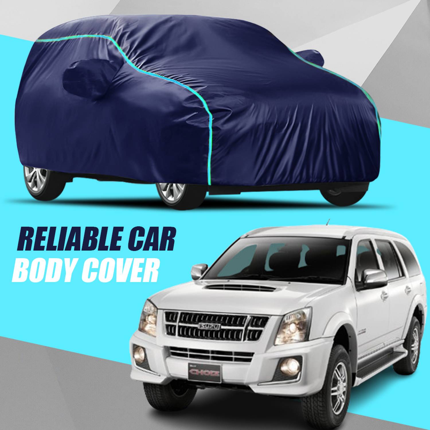 ALMICS Car Cover For Isuzu MU-7 (With Mirror Pockets)