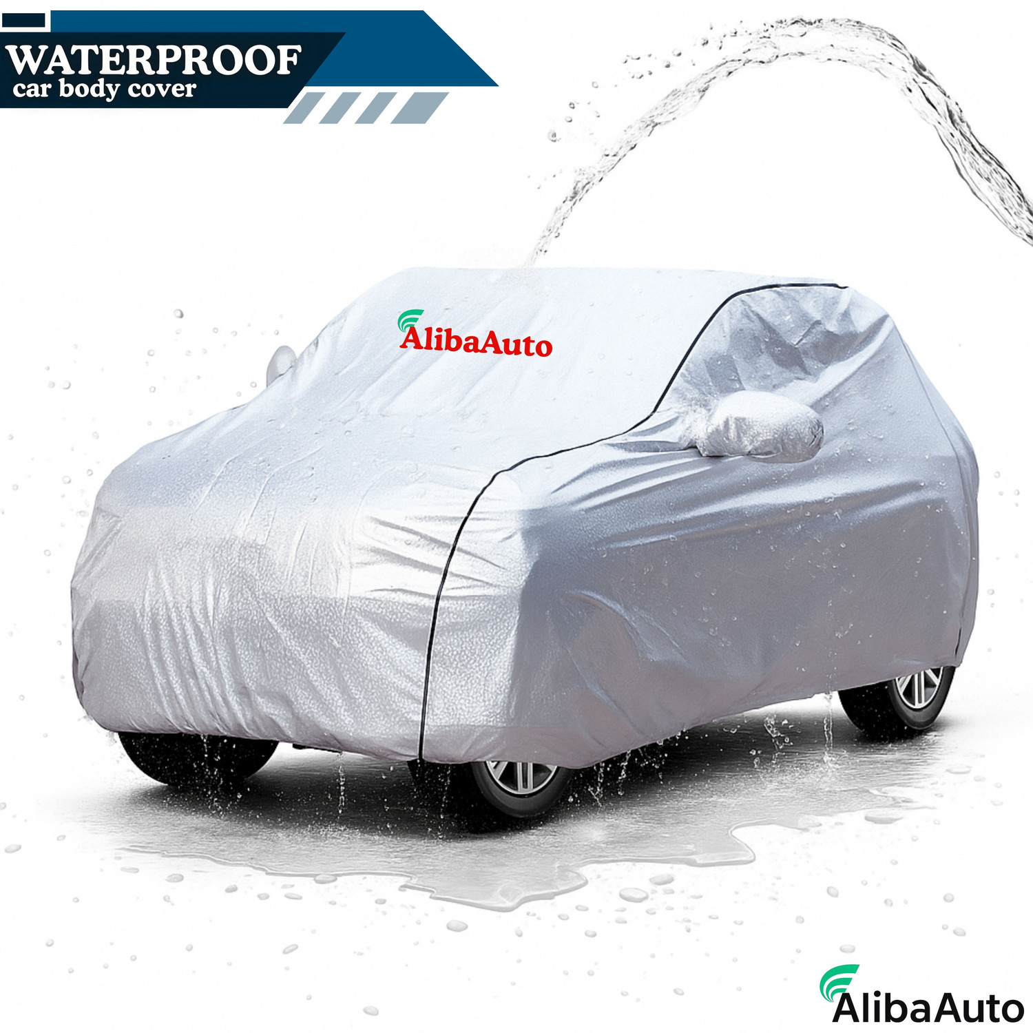 Image of AlibaAuto Car Cover For Hyundai Verna, Verna VTVT 1.6 SX Petrol, Verna VTVT 1.6 AT EX, Verna Fluidic DTHR (With Mirror Pockets)