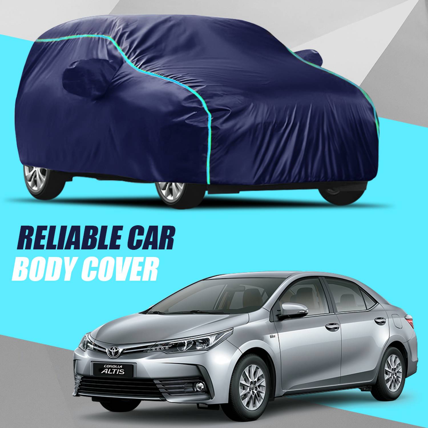 ANTIRO Car Cover For Toyota Corolla Altis (With Mirror Pockets)