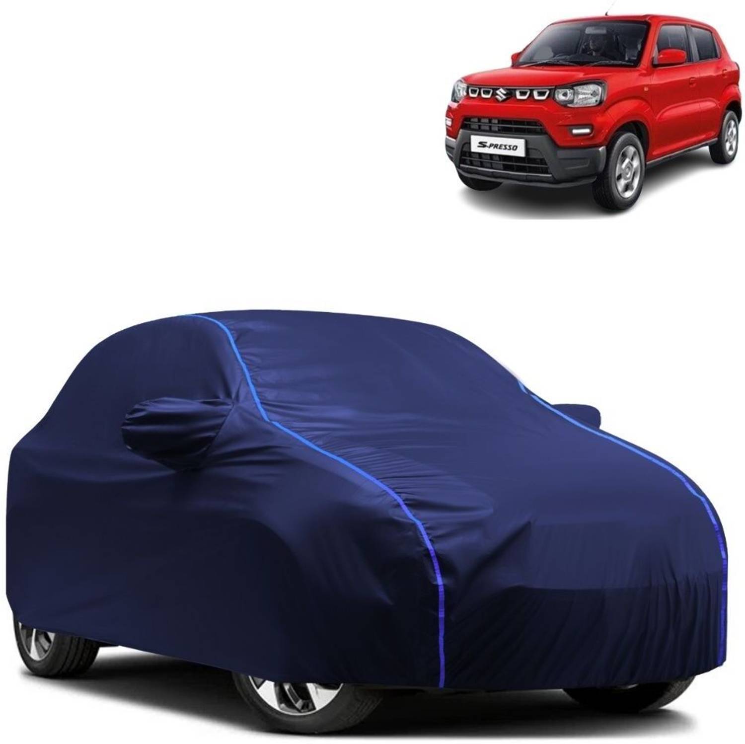 Autohaux Car Cover For Maruti Suzuki S-Presso (With Mirror Pockets)