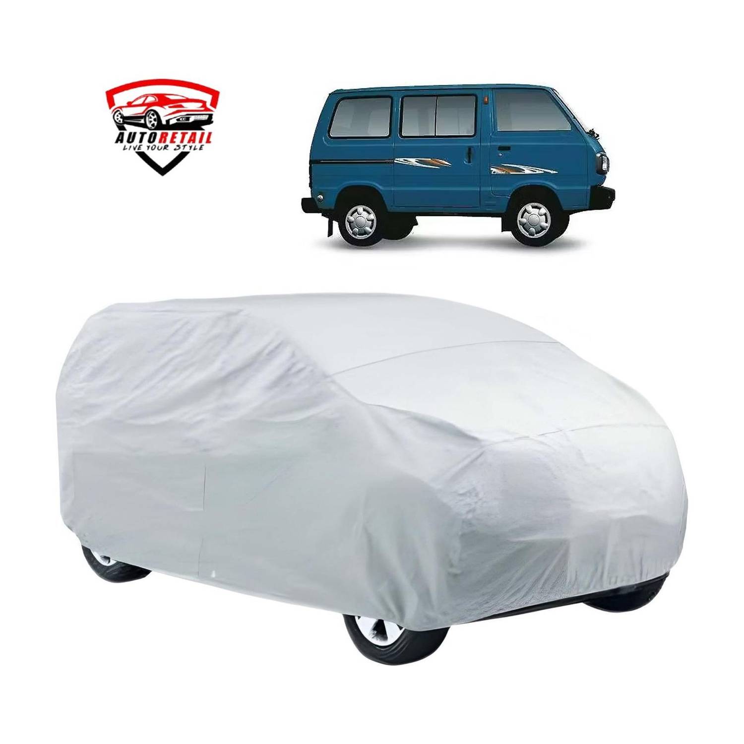 AutoRetail Car Cover For Maruti Suzuki Omni, Omni E MPI STD BS IV, Omni MPI Ambulance, Omni MPI CARGO, Omni MPI STD, Omni Van (Without Mirror Pockets)