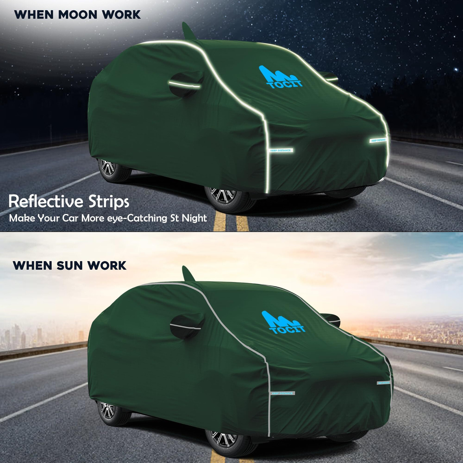 Image of TOCIT Car Cover For Hyundai Exter (With Mirror Pockets)