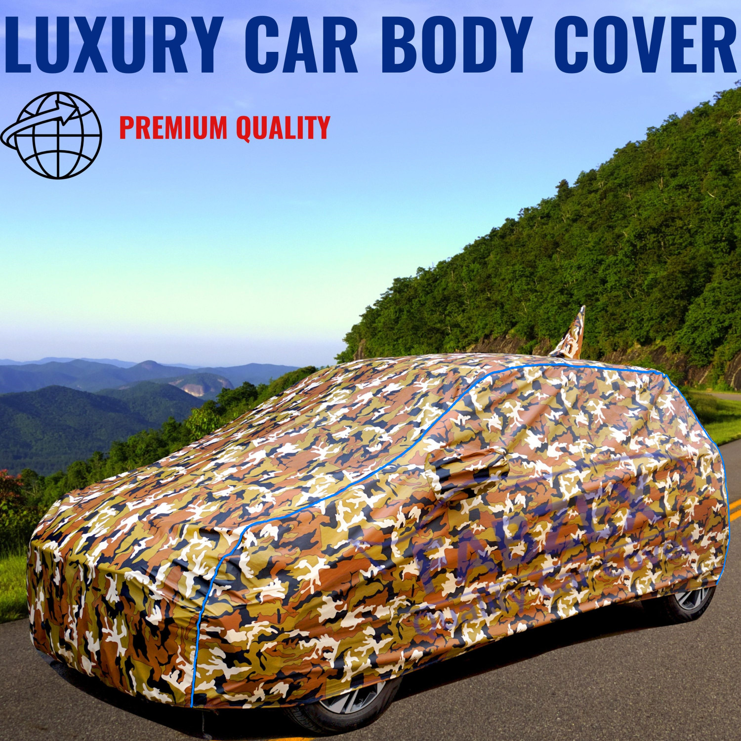 Image of FABZEX Car Cover For Maruti Dzire, Swift Dzire (With Mirror Pockets)