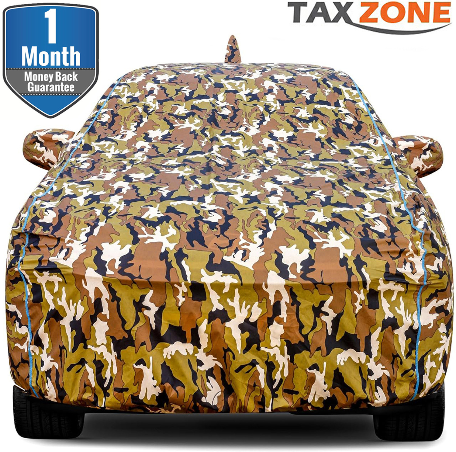 Image of TAXZONE Car Cover For Hyundai Eon, EON Era Plus, EON D Lite, EON Magna Plus, EON Sportz (With Mirror Pockets)