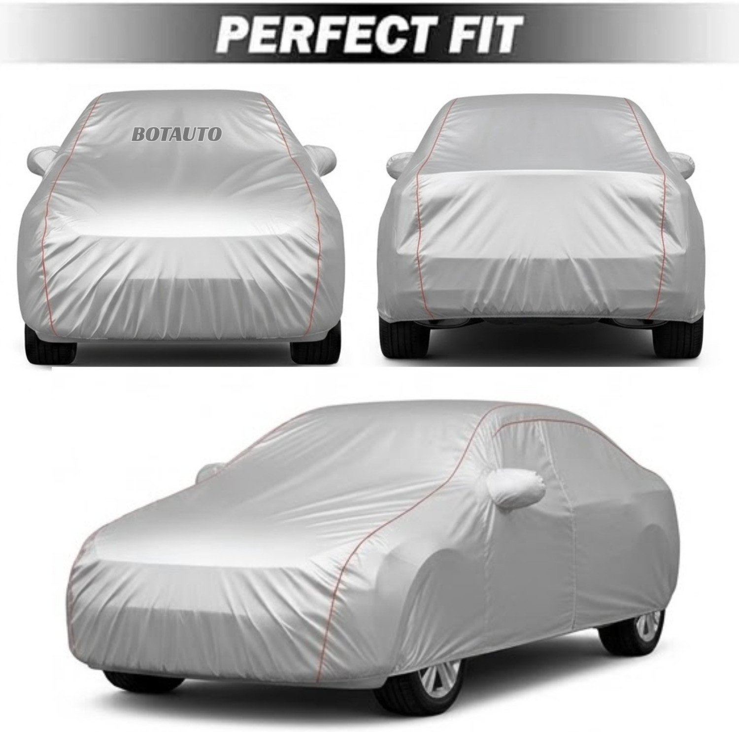 Image of BOTAUTO Nissan Magnite Body Cover (Silver, For 2018, 2019, 2020, 2021, 2022, 2023, 2024, 2025, 2026 Models)