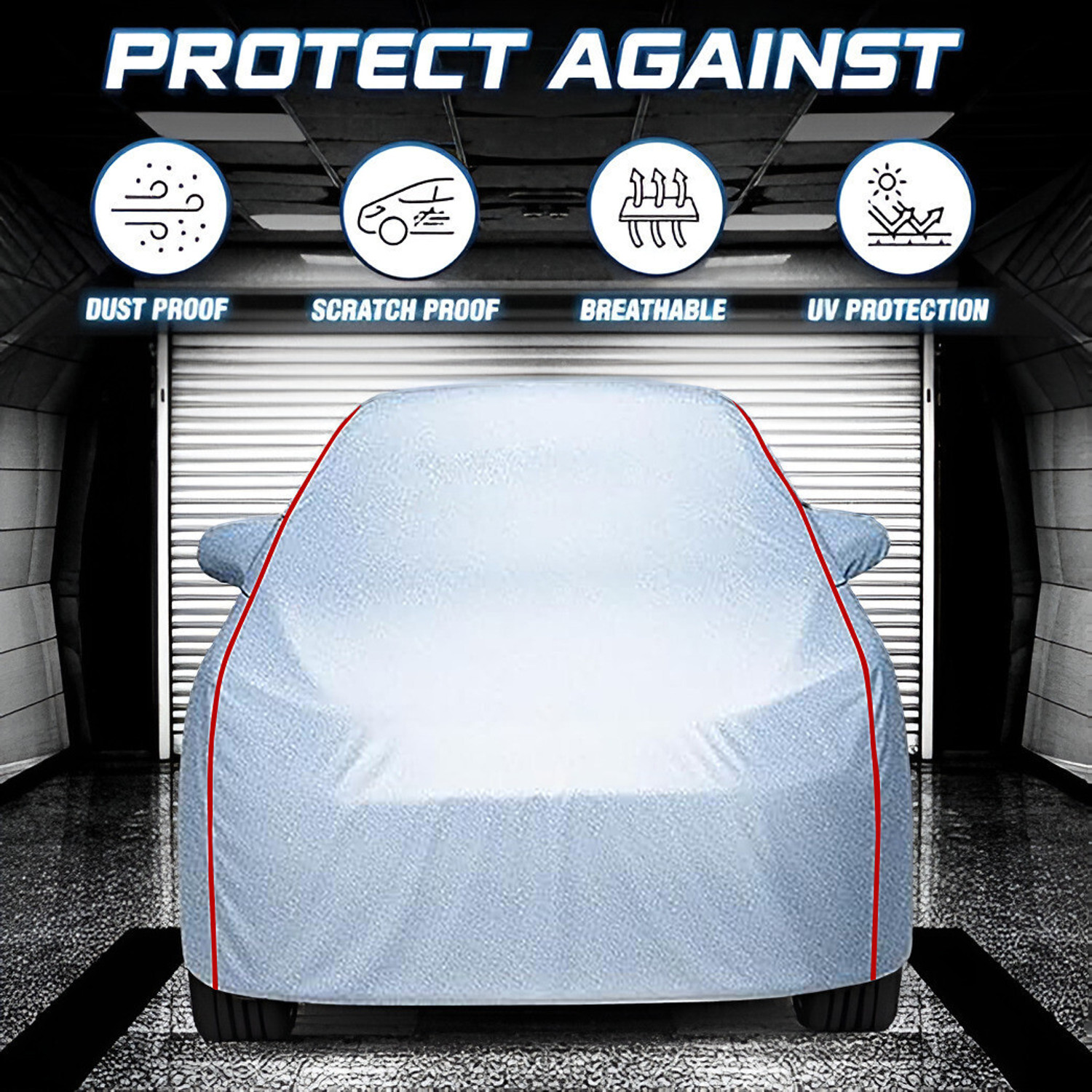 Image of TEASN Car Cover For Maruti Suzuki Baleno (With Mirror Pockets)