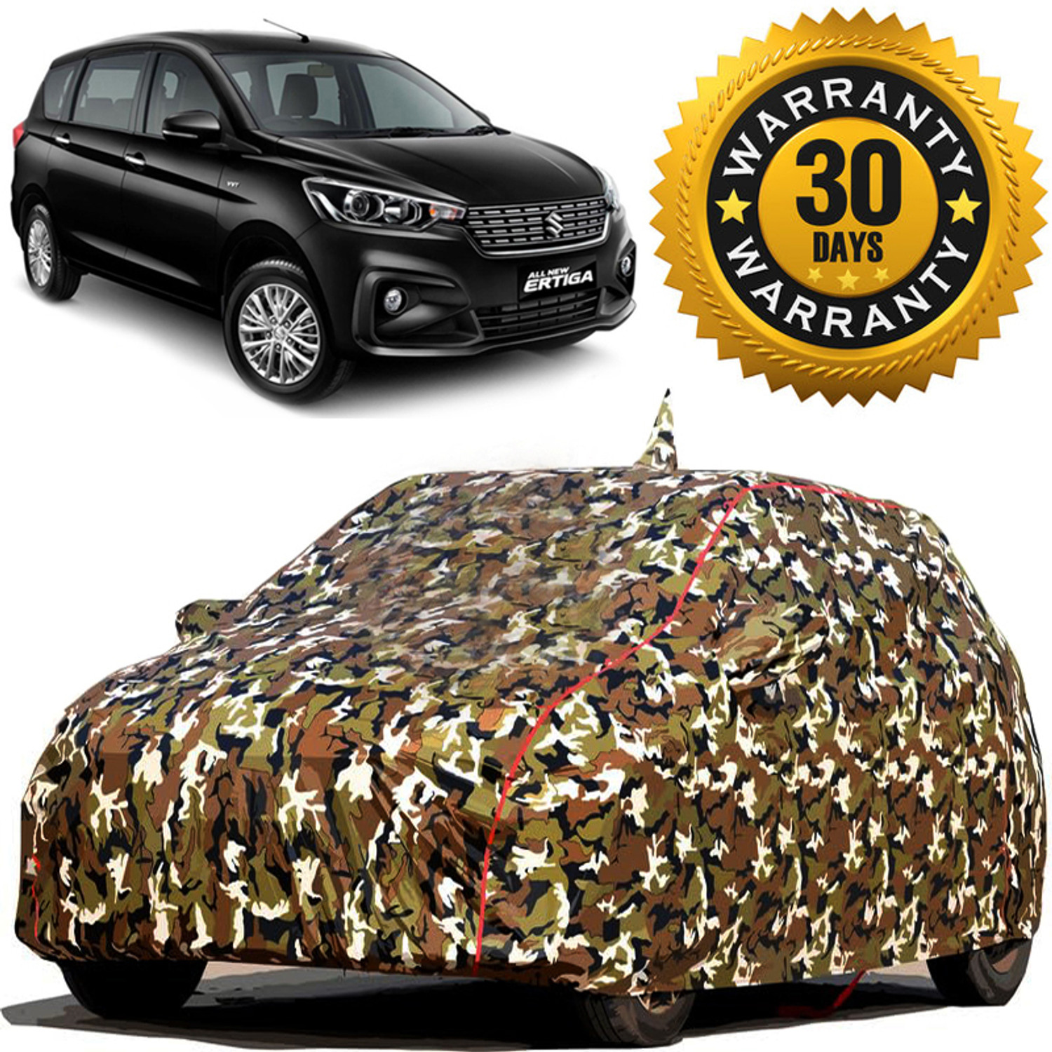 Image of TAXZONE Car Cover For Maruti Suzuki Ertiga, Ertiga LXI, Ertiga VXI, Ertiga VXI (With Mirror Pockets)