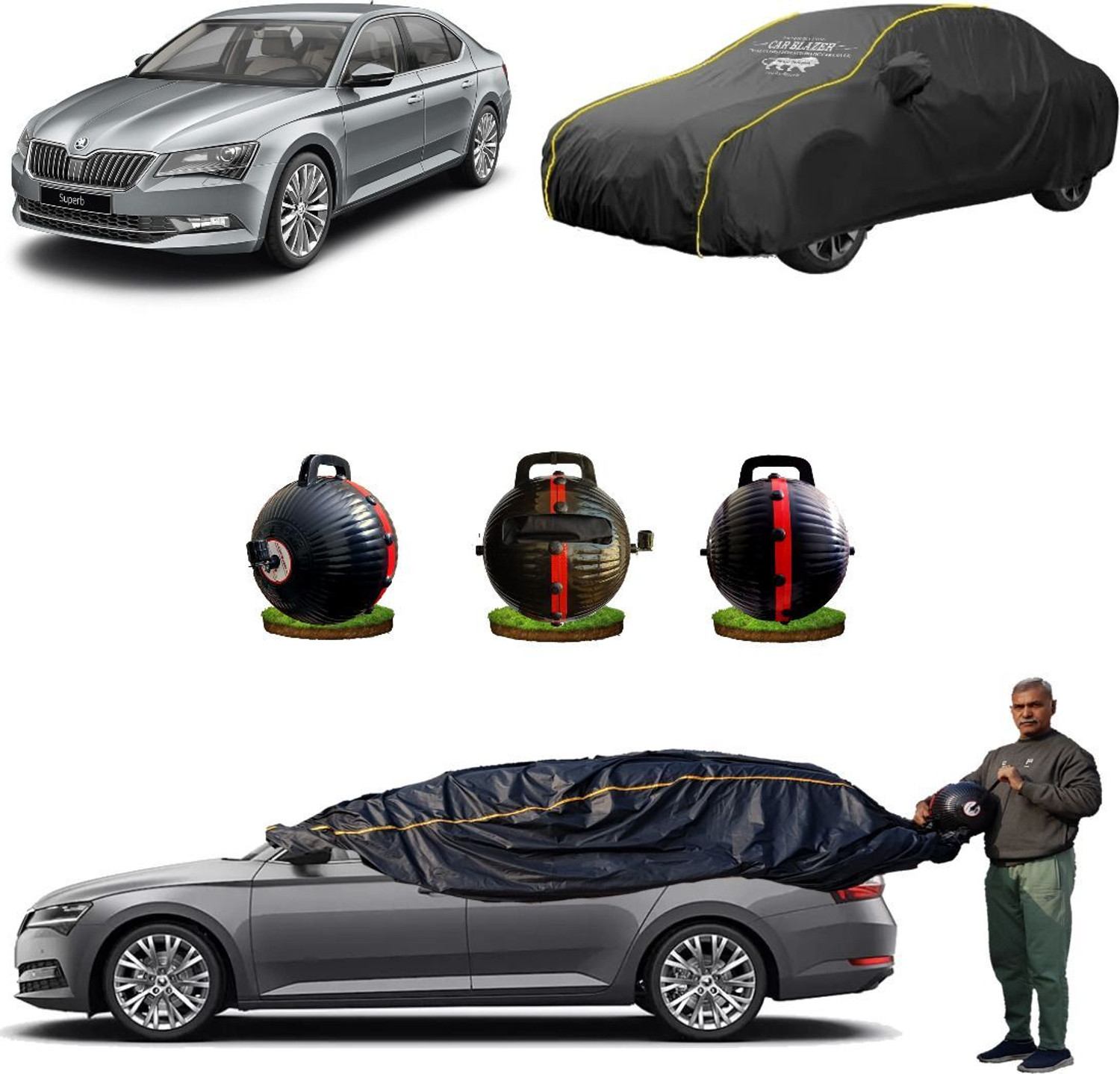 Image of CARBLAZER Car Cover For Skoda Superb (Without Mirror Pockets)