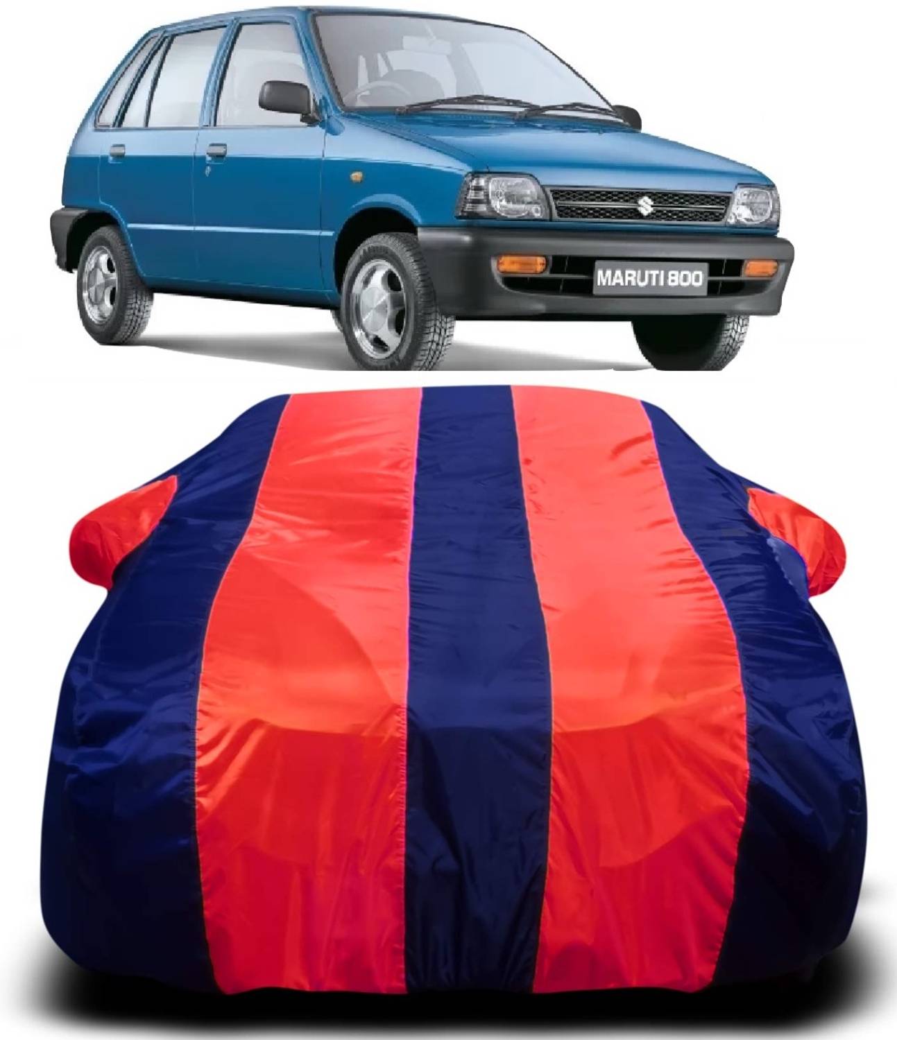 AXLOZ Car Cover For Maruti Suzuki 800 (With Mirror Pockets)