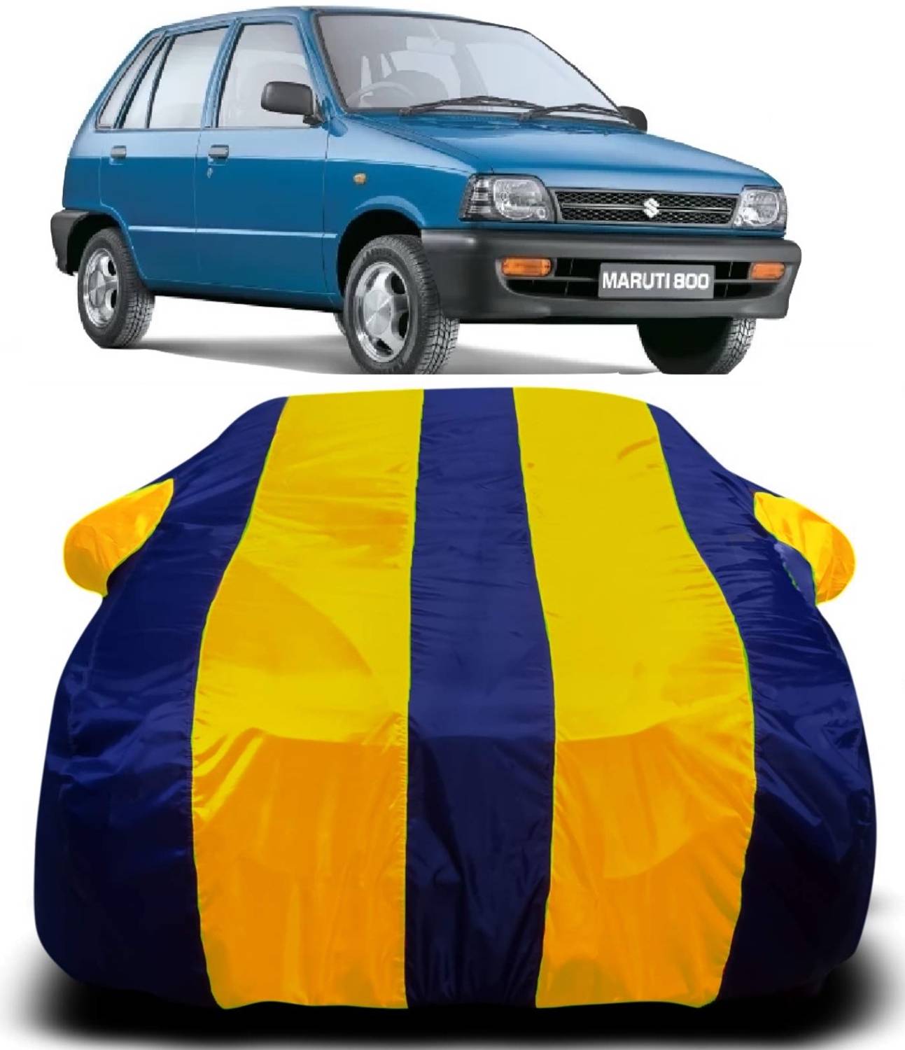 AXLOZ Car Cover For Maruti Suzuki 800 (With Mirror Pockets)