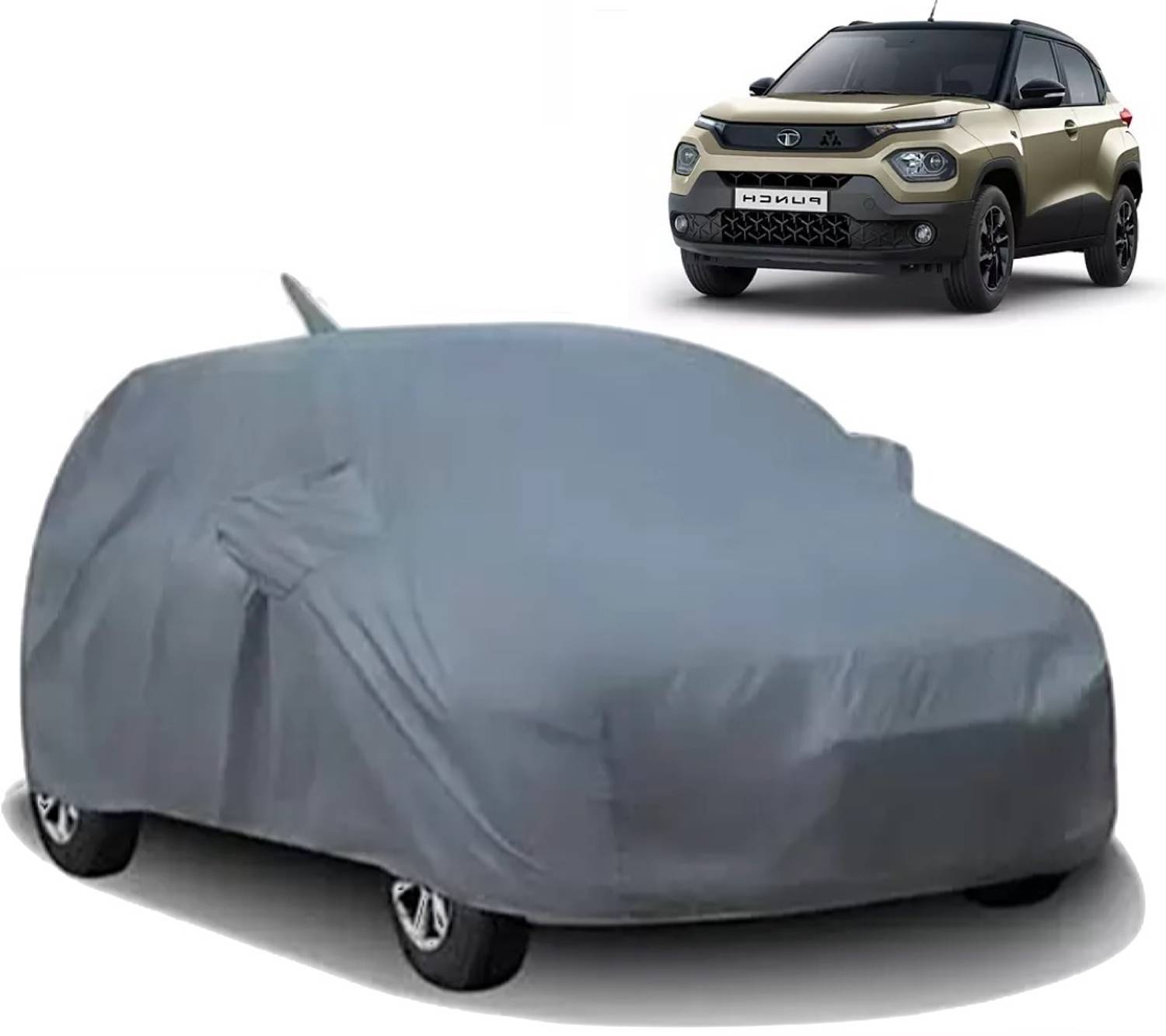 ALTRADECOT Car Cover For Tata Punch (With Mirror Pockets)
